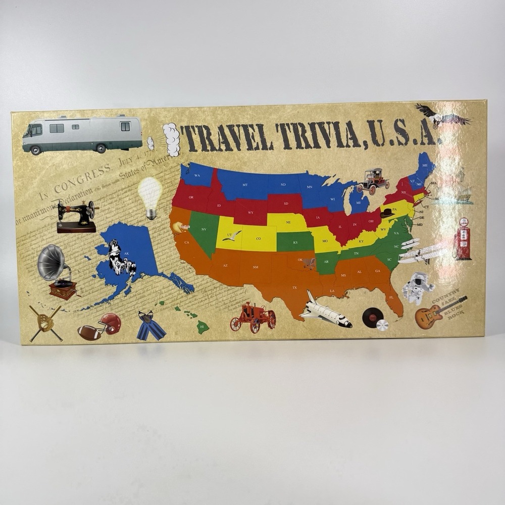 Travel Trivia USA Board Game New Open Box